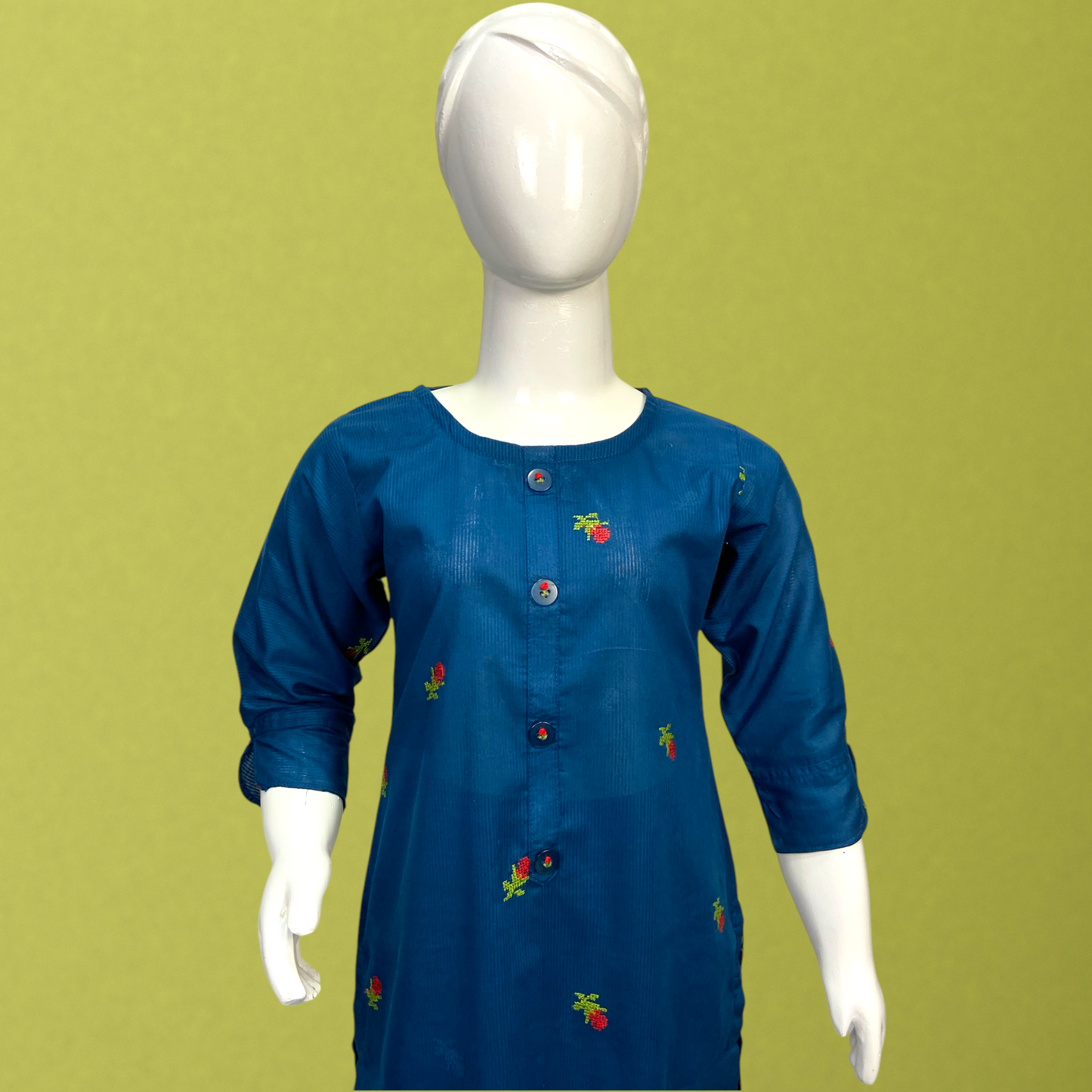 Charming Kids Collection – Thread Embroidered Cotton Lining Outfits D-124