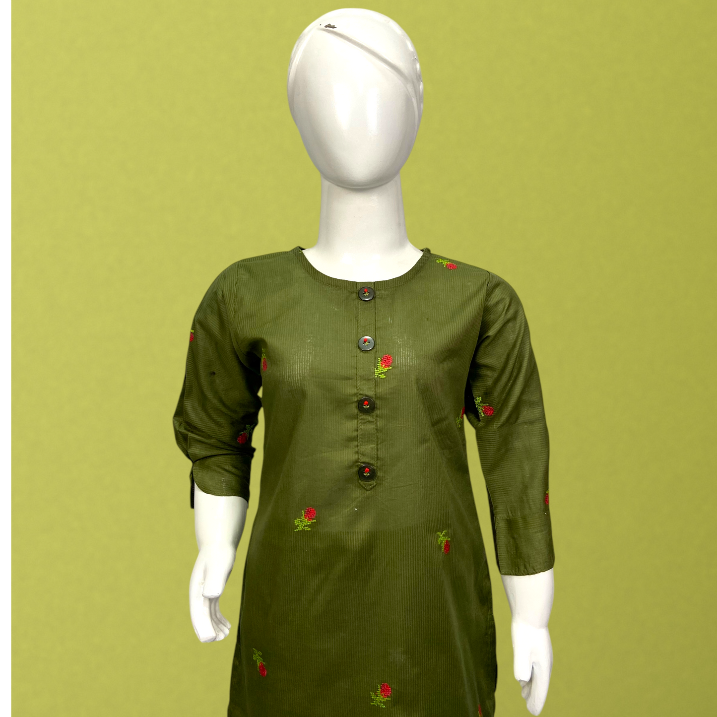 Charming Kids Collection – Thread Embroidered Cotton Lining Outfits D-124