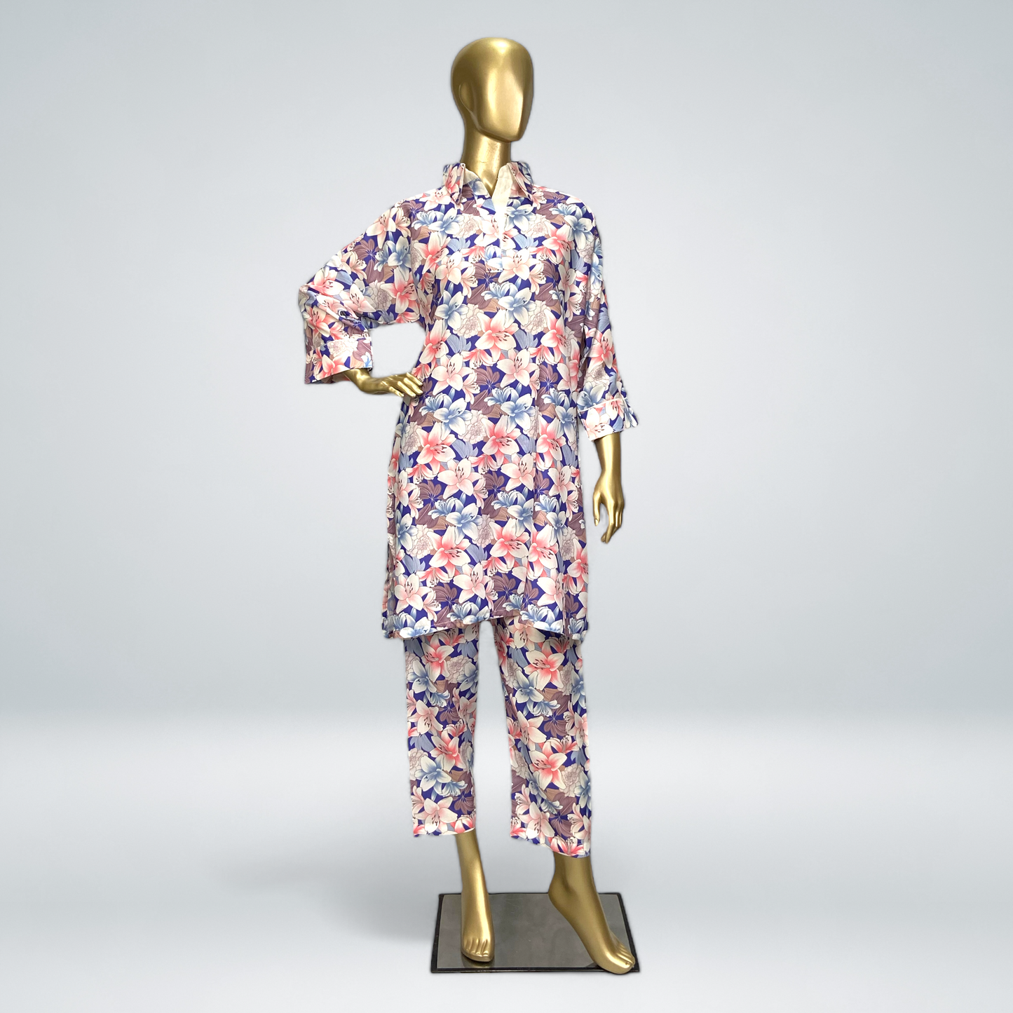 2-Piece Swiss Printed Lawn Suit .MMG-D-135