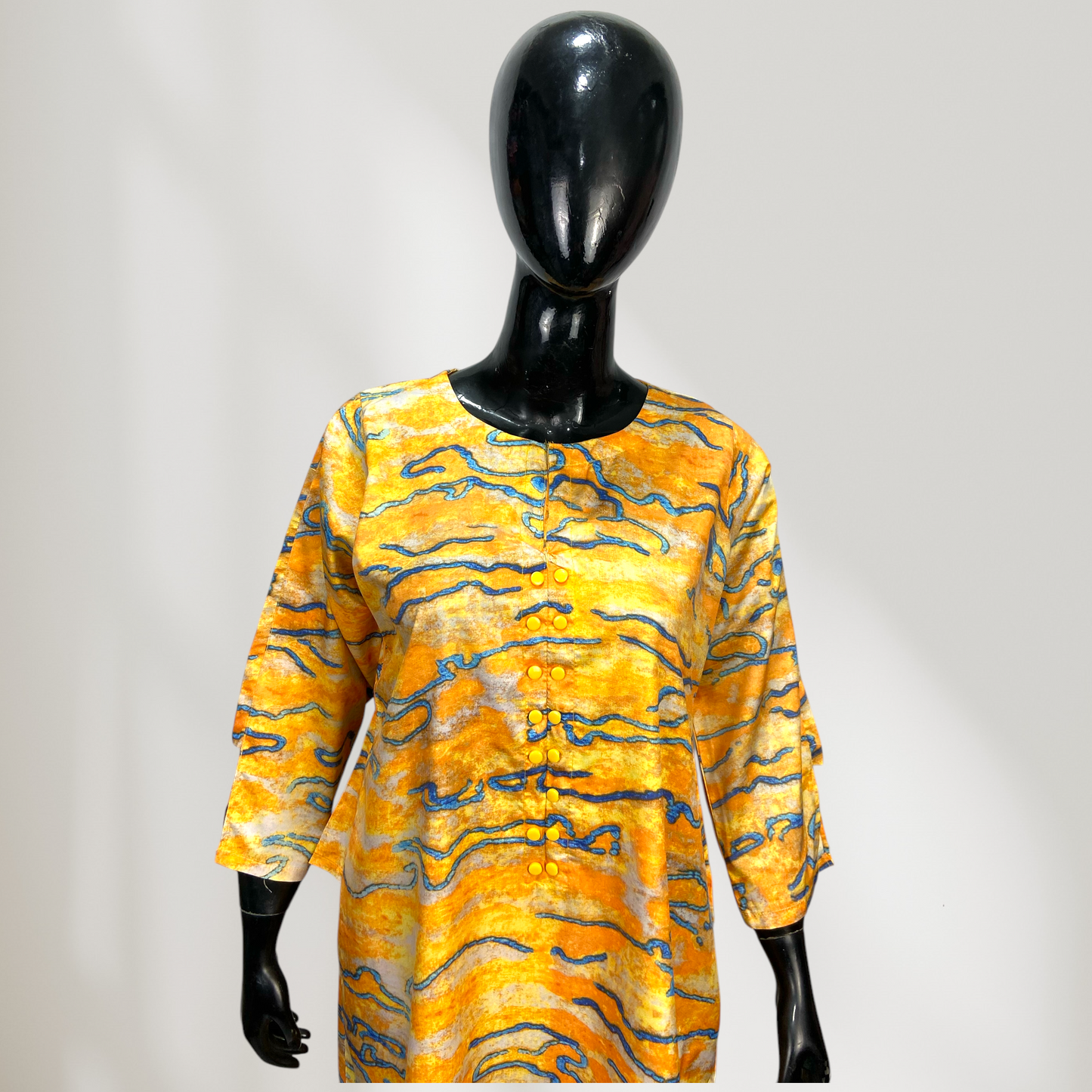 2-Piece Printed Silk Suit – Effortless Elegance  MMG-D-27