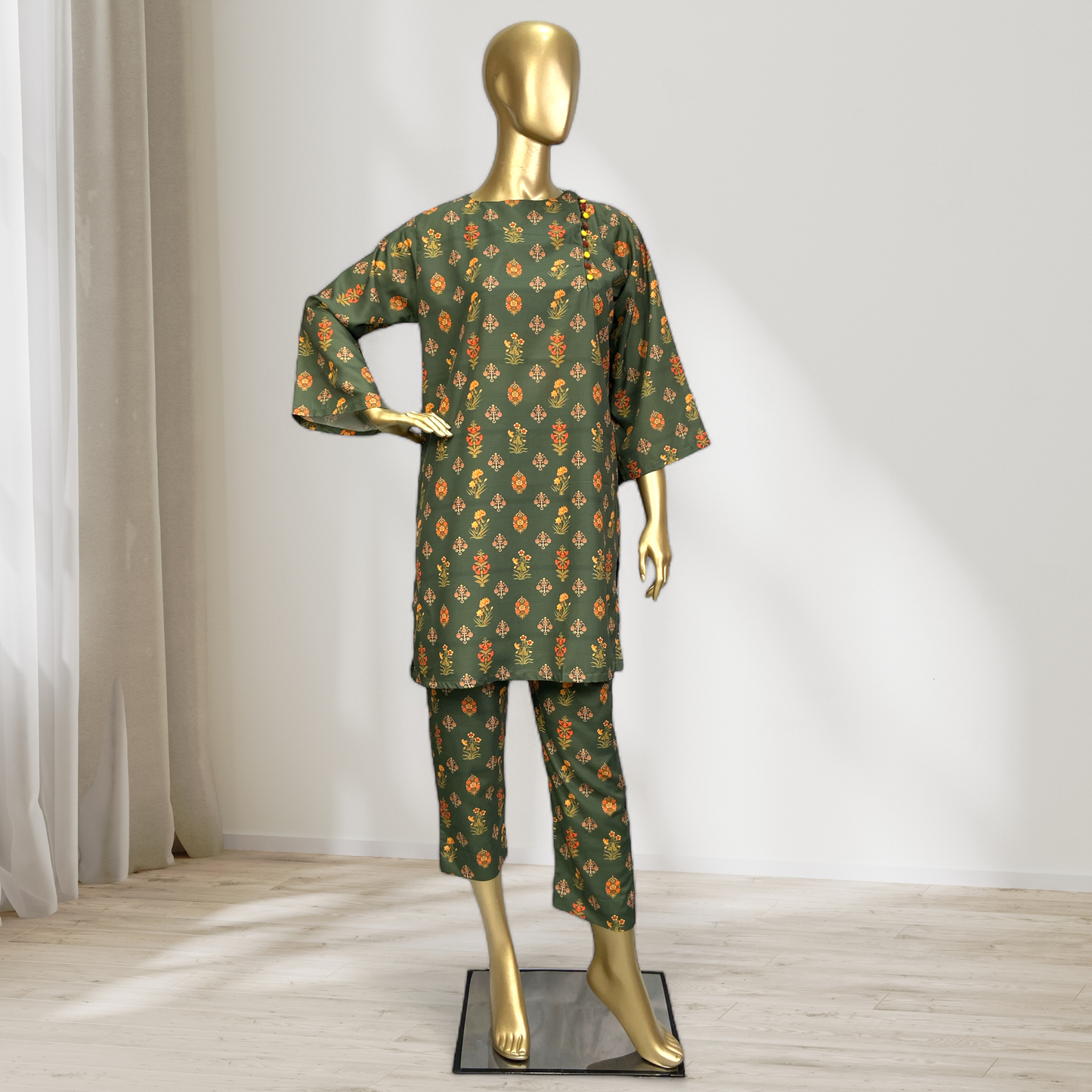 2-Piece Swiss Lawn Suit | Free Size MMG-D-50