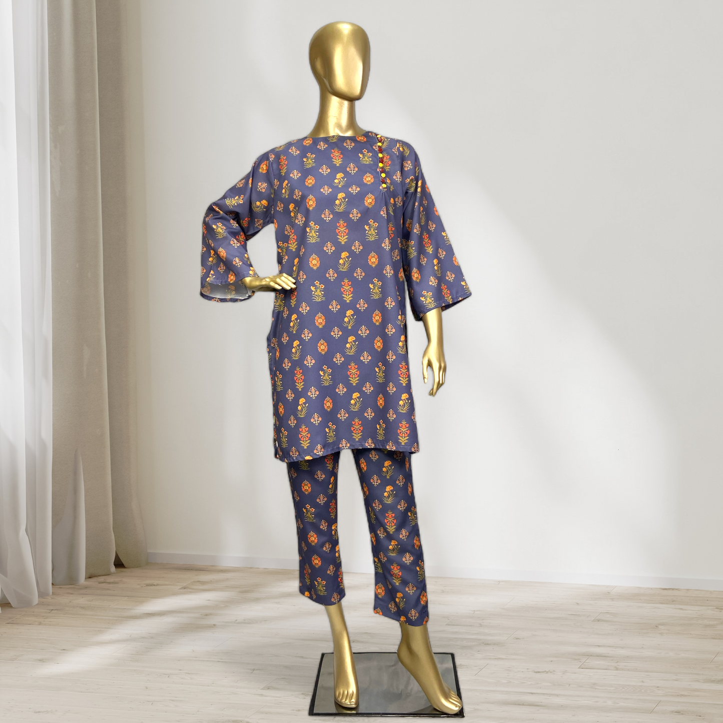 2-Piece Swiss Lawn Suit | Free Size MMG-D-50