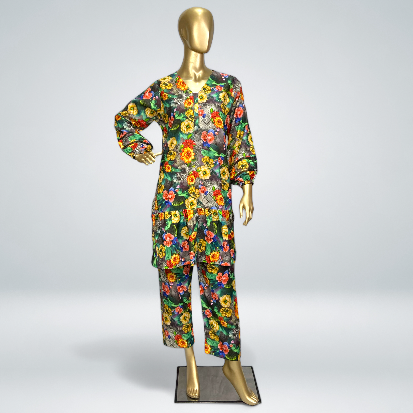 2-Piece Swiss Printed Lawn Suit.MMG-D. 96