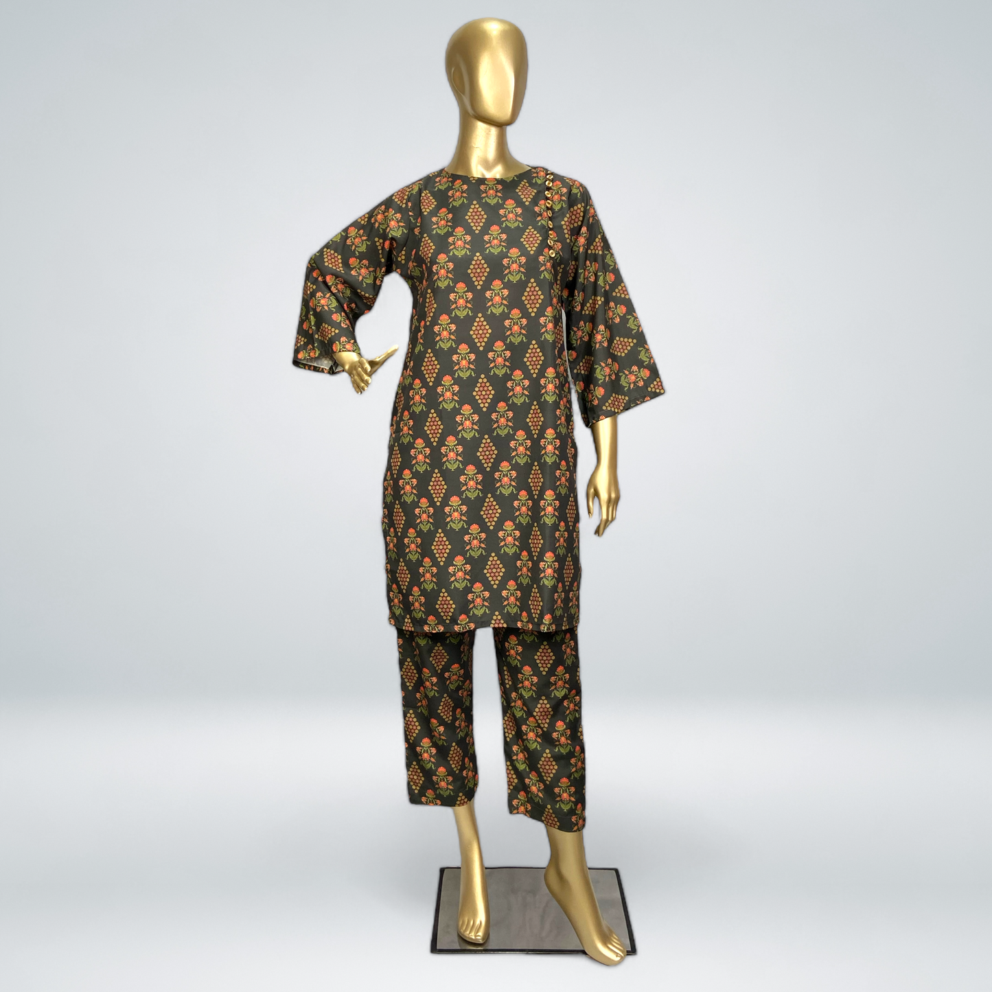 2-Piece Swiss Printed Lawn Suit .MMG-D-99