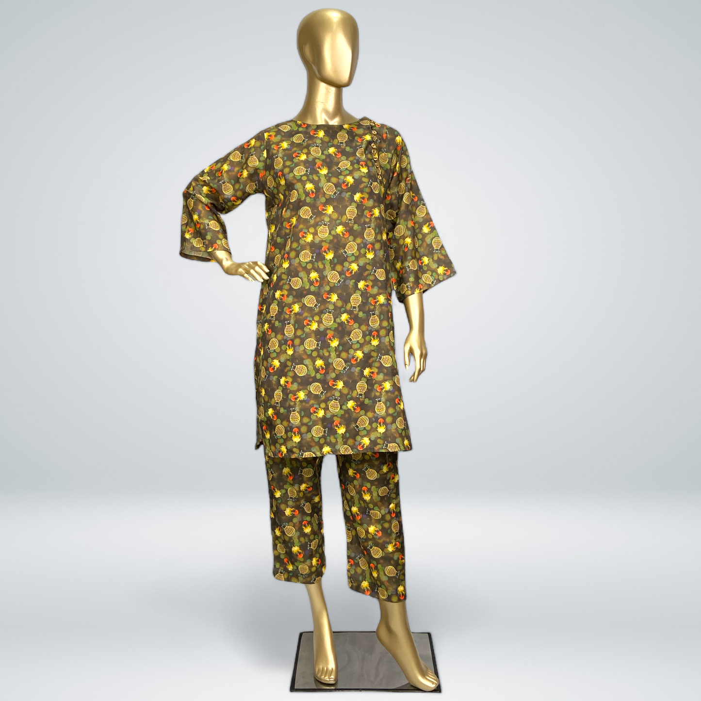 2-Piece Swiss Printed Lawn Suit .MMG-D-99